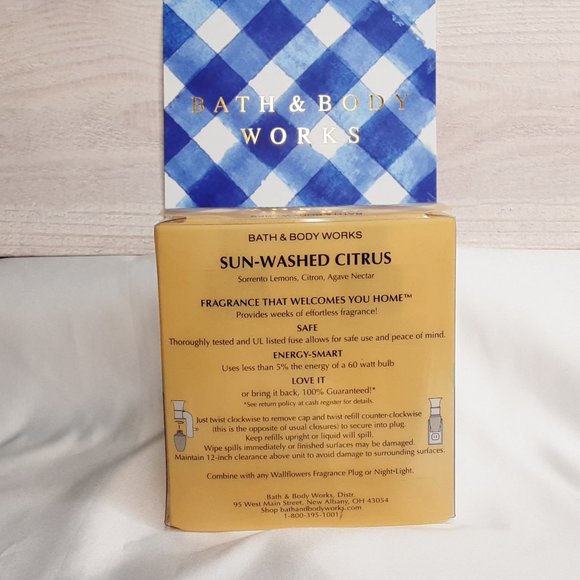 BATH & BODY WORKS WALLFLOWERS PLUG-IN REFILLS 'SUN-WASHED CITRUS' 2-PACK - Picture 13 of 14